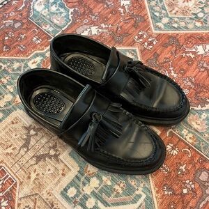 Black Leather Women’s Adrian Loafers